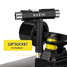 KVENI T skate tool key for skateboard weighs only 4.2 ounces.
