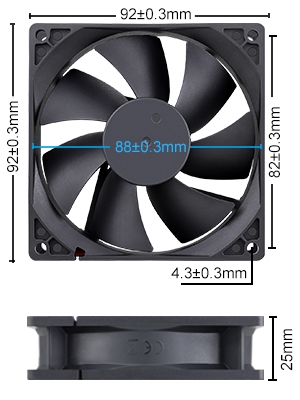 92x92x25mm fan