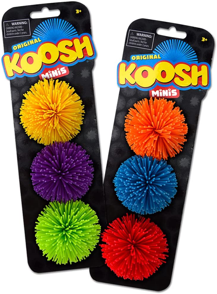 Koosh Minis 3-Pack – The Easy to Catch, Hard to Put Down Ball! – Fidget Toy – for Ages 3+ – Individual Colors May Vary