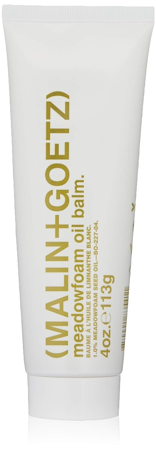 Malin + Goetz Meadowfoam Oil Balm—balancing, nourishing balm for all skin and hair types. Moisture protection, multi-purpose