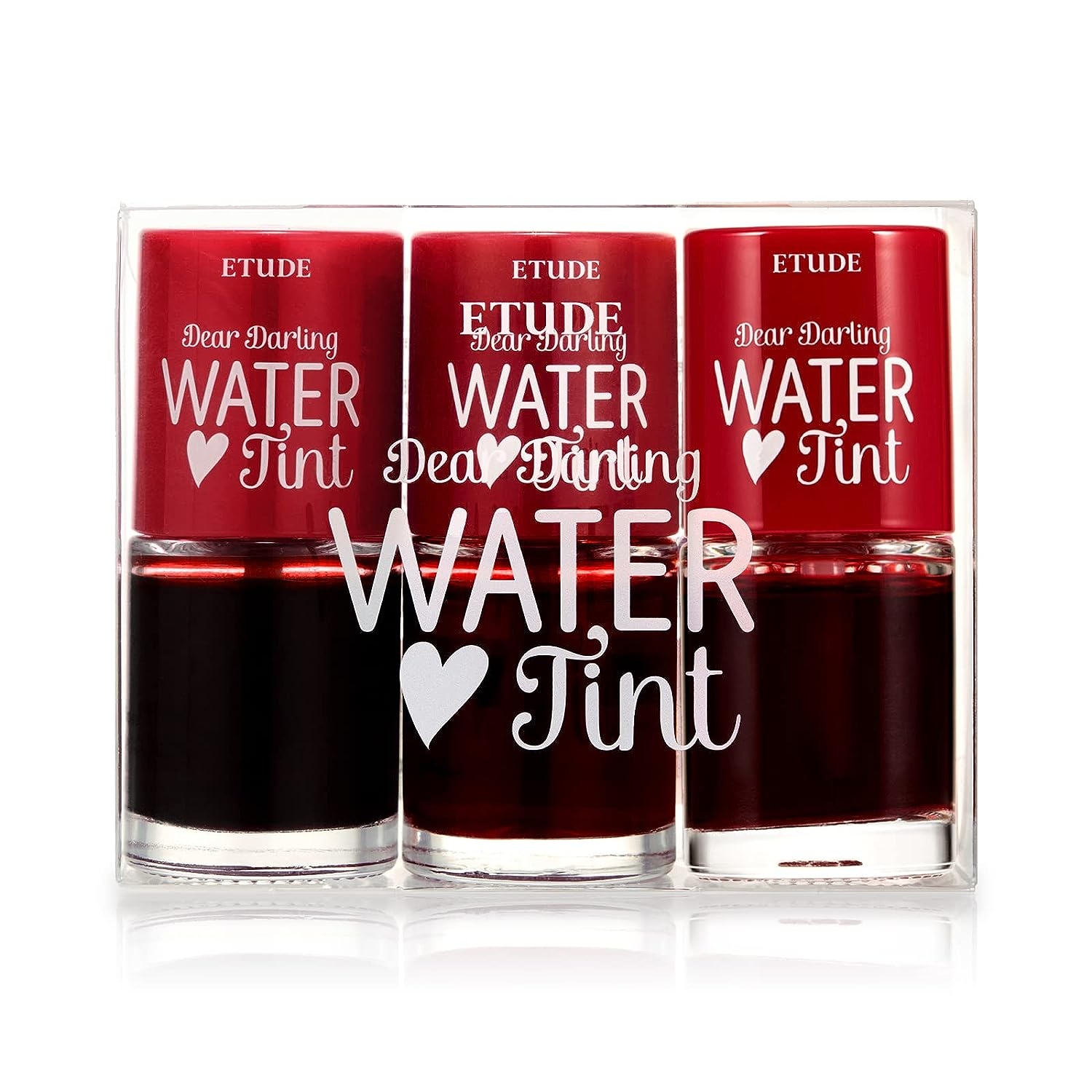 ETUDE Dear Darling Water Tint Cherry Ade (21AD) | Vivid Color Lip Stain with Moisturizing Weightless & Non-sticky Finish Lip