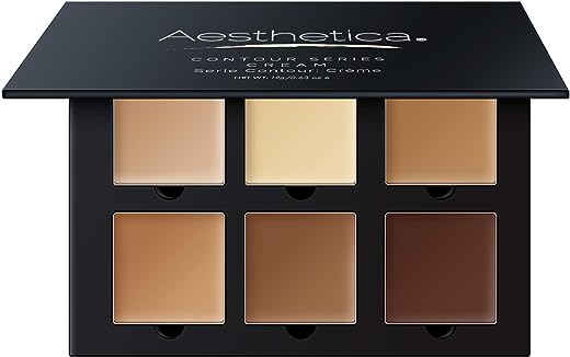 Aesthetica Cosmetics Cream Contour and Highlighting Makeup Kit – Contouring Foundation/Concealer Palette – Vegan, Cruelty Free & Hypoallergenic -…