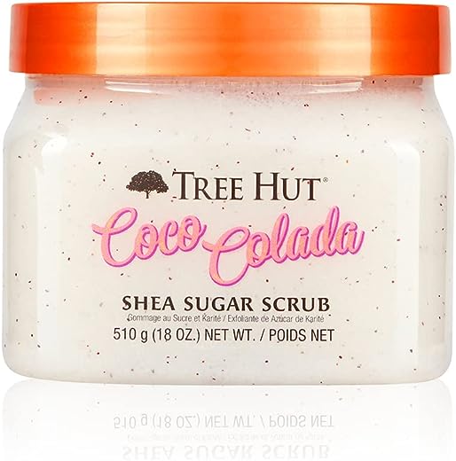 Tree Hut Coco Colada Shea Sugar Scrub, 18 oz, Ultra Hydrating and Exfoliating Scrub for Nourishing Essential Body Care