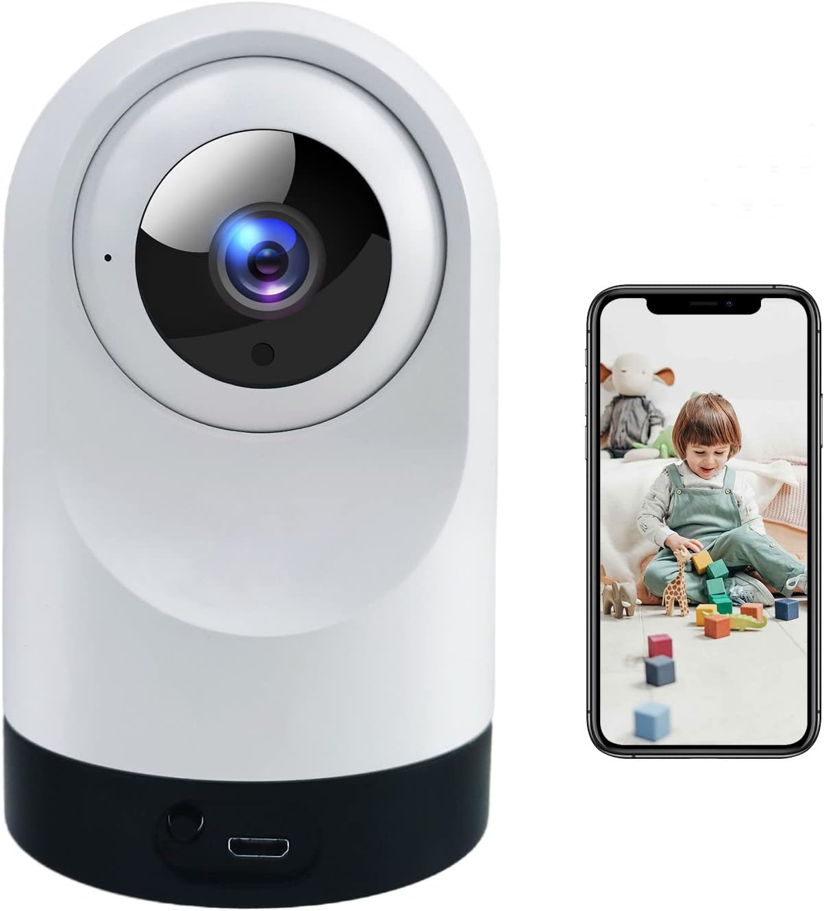 FEBFOXS Baby Monitor Security Camera, Pet Camera Guide How to Set Up