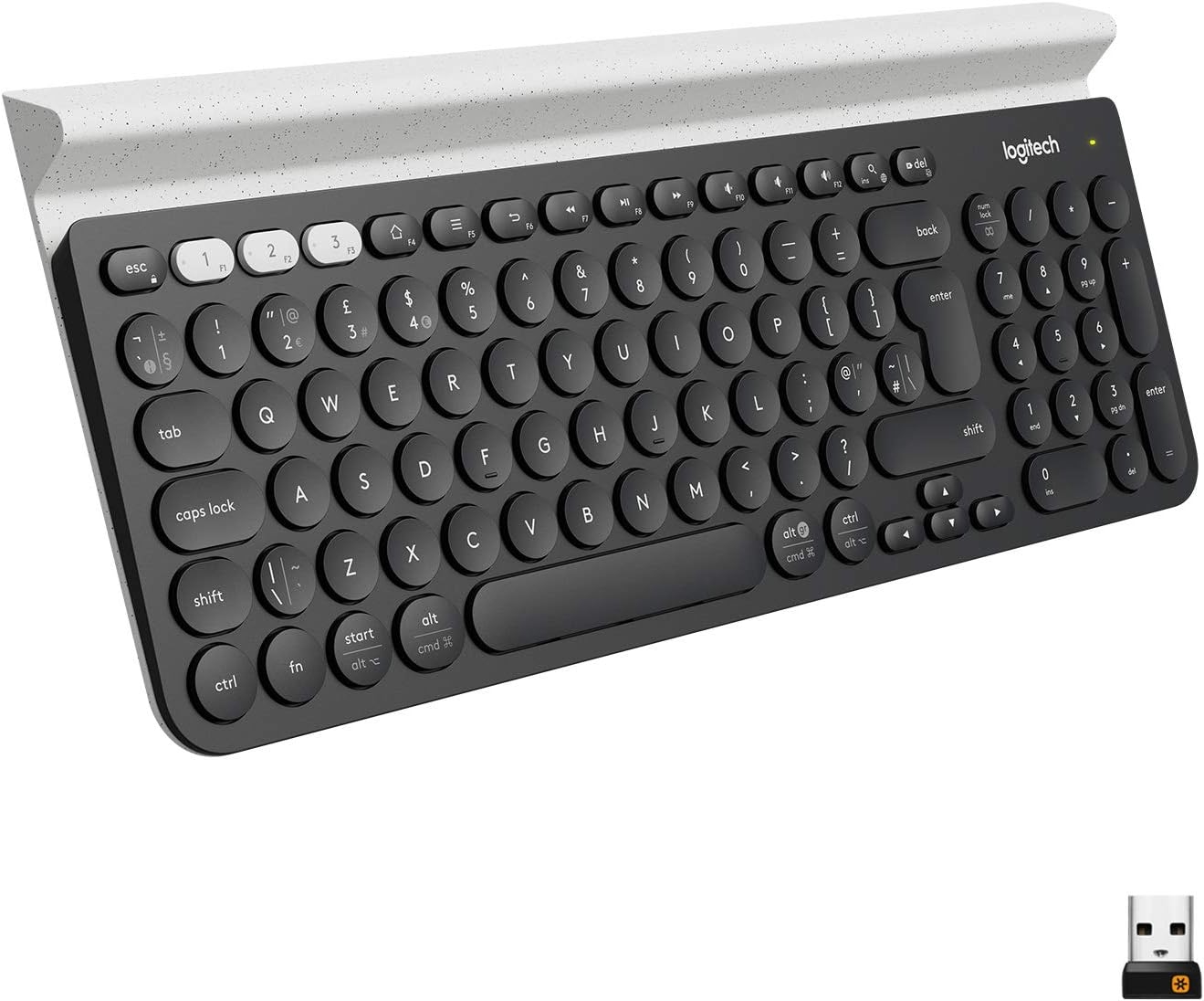 Logitech K780 Multi-Device Wireless Keyboard for Computer, Phone and Tablet – FLOW Cross-Computer Control Compatible